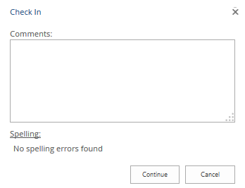 Check in comments box example